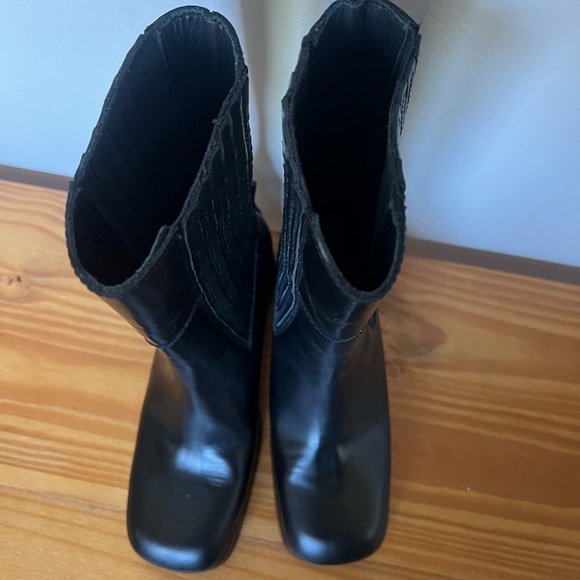 Miista black Leather Women's mid calf Boots - Picture 9 of 10